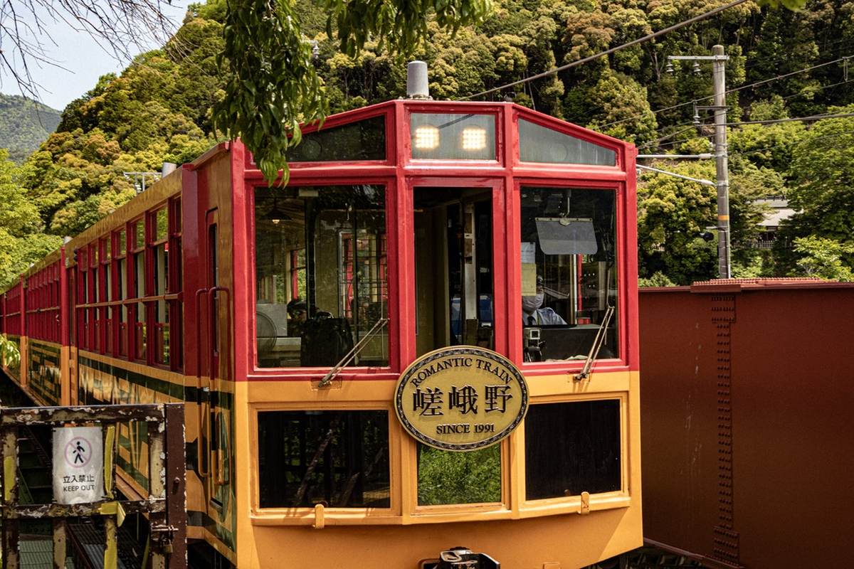 Sagano Sightseeing Train in Arashiyama, Kyoto